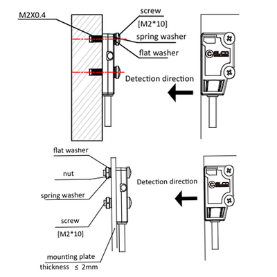 OS4B-S6 ELCO PHOTOELECT SENSORS, OS4B-SERIES, SIDE-OPPOSED, EMITTER, RED BEAM, OR:1 M, 10TO30VDC, -10TO55 DEG C, CABLE 2M