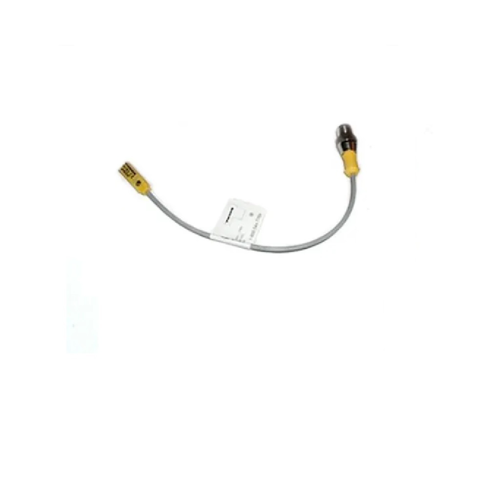 BI 2-Q5.5-AP6X-0.2M-RS 4T TURCK INDUCTIVE RECTANGULAR SENSOR<BR>2MM RANGE 5.5MM PLAS NO PNP 10-30VDC 3 PIN M12/0.2M