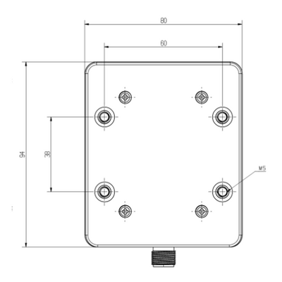 RF30-WR-Q95H/LK ELCO RFID RF30-SERIES, 13.56MHZ, ISO15693, IO-LINK, COM3(230.4KB), 94X80X34MM, PC+PBT,-25 TO 70 DEG C, M12X1-MALE, OP DIST 0-120MM