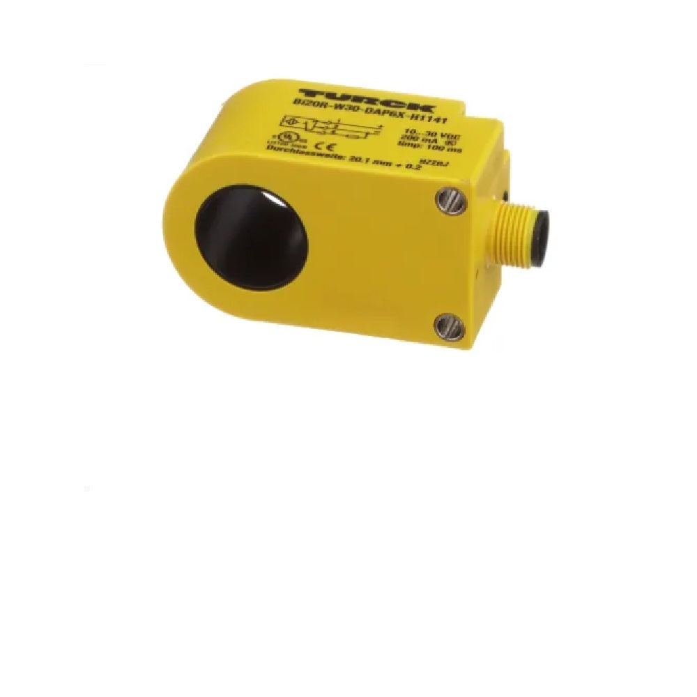 BI30R-W30-DAP6X-H1141/F2 TURCK INDUCTIVE RECTANGULAR RING SENSOR<BR>30MM RANGE 30MM PLAS PNP 10-30VDC 4 PIN M12