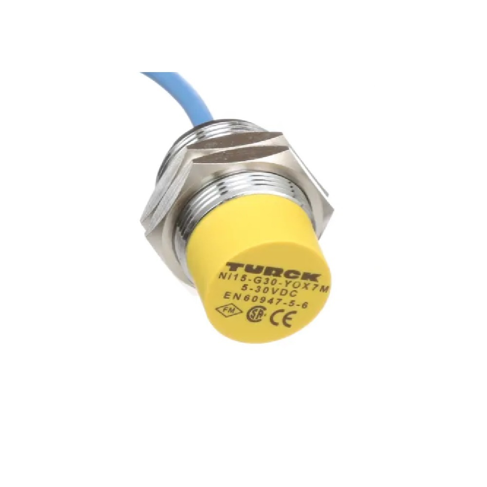 NI10-G18-Y1 TURCK INDUCTIVE BARREL SENSOR<BR>10MM RANGE 18MM BRASS NAMUR 5-30VDC 2M