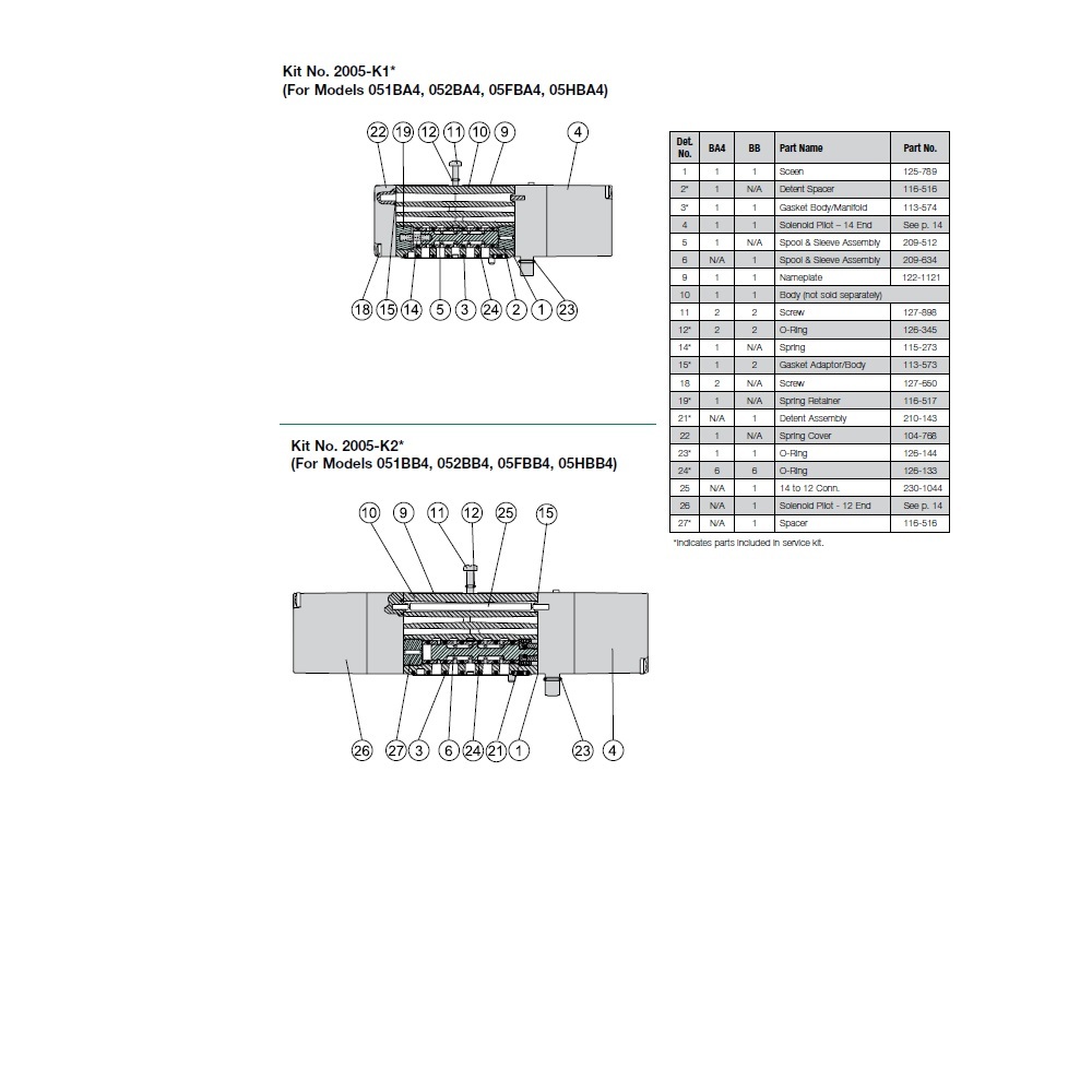 113-573 NUMATICS/AVENTICS VALVE PART<BR>2005 SERIES GASKET VALVE/PILOT