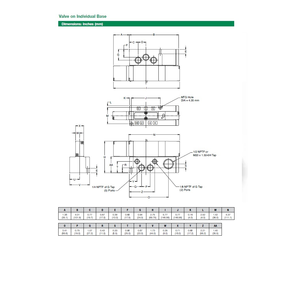 052BA43AMN56Y61 NUMATICS/AVENTICS SOL-PILOT VALVE/BASE<BR>2005 SERIES 4/2 SPR RTN 24VDC 1/4" NPT, 4 PIN M12 CONN