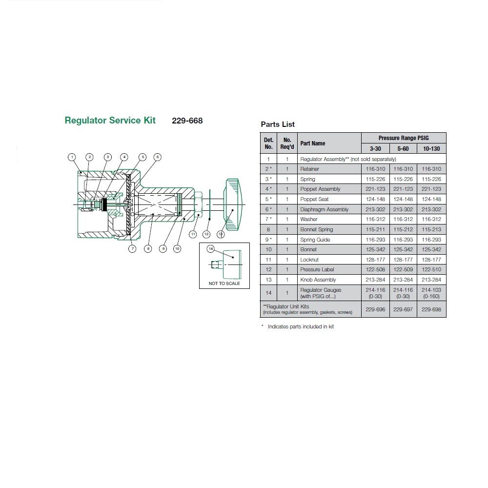 229-698 NUMATICS/AVENTICS SANDWICH REGULATOR PART<BR>MK8 SERIES REG ASSY, GASKETS + SCREWS