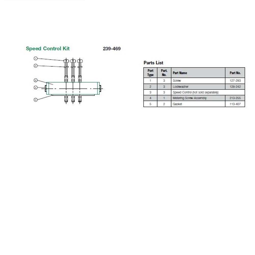 239-469 NUMATICS/AVENTICS SANDWICH SPEED CONTROL<BR>MK3 SERIES NO PLUG