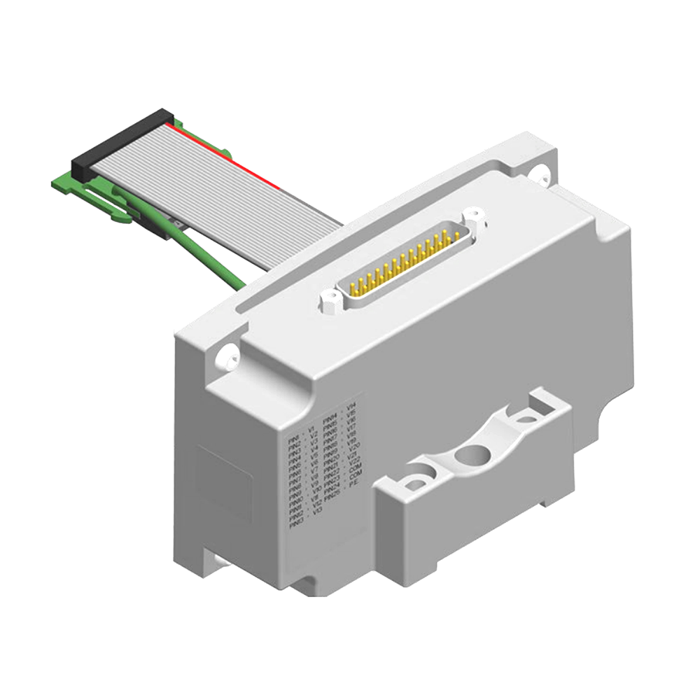 P599AE428441002 NUMATICS/AVENTICS MANIFOLD PART<BR>501,502,503 SERIES 25 PIN SUB-D CONNECTOR W/DIN RAIL