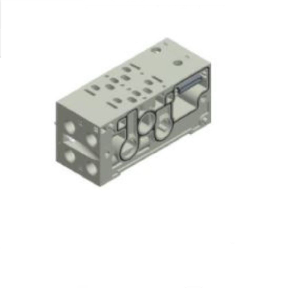 8503AMV220A0030 NUMATICS/AVENTICS MANIFOLD BLOCK<BR>503 SERIES 2 STA 1/4" NPT SIDE PORTS, HW (ISO 15407-1)