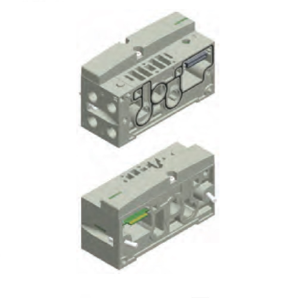 G503AZM22MA0020 NUMATICS/AVENTICS BLANK PLATE/MID STATION SUPPLY BLOCK<BR>503 SERIES 2 STA 1/4" G SIDE PORTS DZB (ISO)