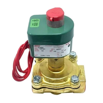 8210G002 120/60 ASCO BRASS PROCESS SOLENOID VALVE 8210 SERIES 2/2 NC SPR RTN 120VAC, 4CV, 1/2" NPT