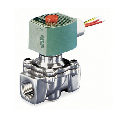 8215G020 12/DC ASCO ALUMINUM PROCESS SOLENOID VALVE 8215 SERIES 2/2 NC SPR RTN 12VDC, 4.4CV, 1/2" NPT