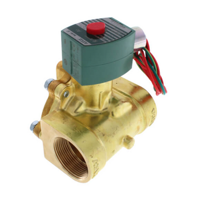 8220G409 24/60 ASCO BRASS PROCESS SOLENOID VALVE 8220 SERIES 2/2 NC SPR RTN 24VAC, 8.8CV, 3/4" NPT