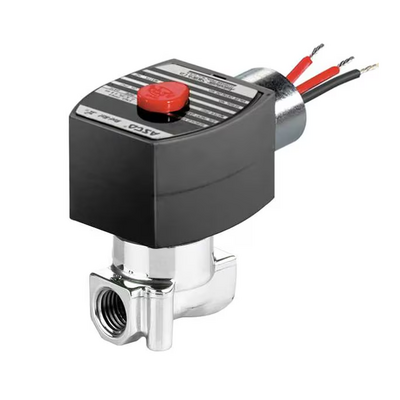 8262H007 110/50 ASCO STAINLESS STEEL PROCESS SOLENOID VALVE 8262 SERIES 2/2 NC SPR RTN 110VAC, 0.35CV, 1/4" NPT