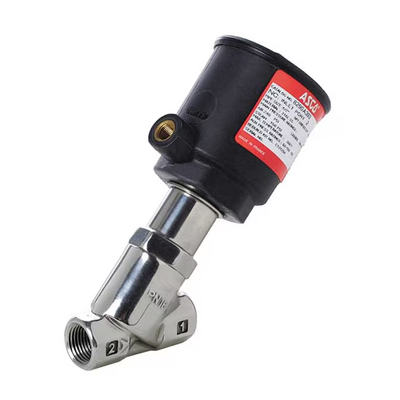 8290B048 ASCO STAINLESS STEEL ANGLE VALVE 8290 SERIES ANGLED PISTON VALVE, SS BODY, 3/4" NPT, 11CV