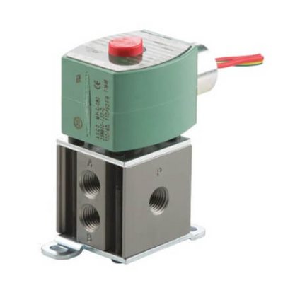 8340G001 24/DC ASCO AIR ONLY PROCESS VALVES<BR>8340 SERIES 4/2 INLINE, 24VDC, 0.1 CV, 1/4" NPT