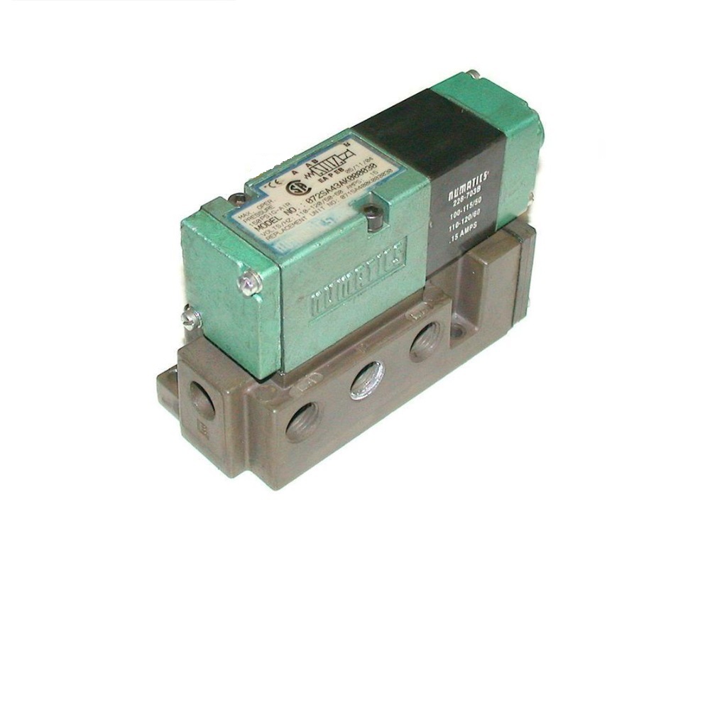 072SS43AM017N61 NUMATICS/AVENTICS SOLENOID VALVE/BASE<BR>075 SERIES 4/2 DETENT 24VDC W/DIODE 1/4" NPT