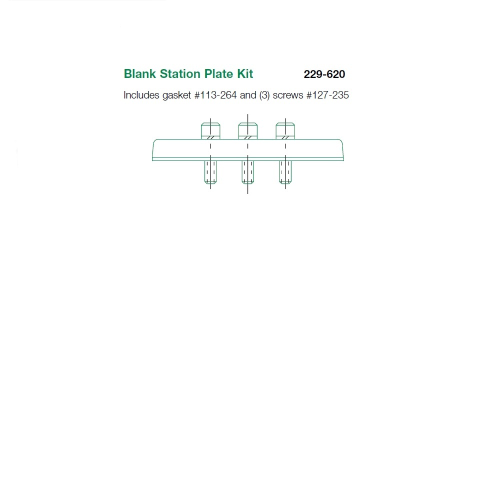 229-620 NUMATICS/AVENTICS BLANK PLATE<BR>MK15 SERIES