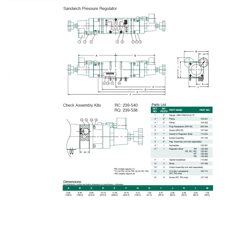 230-344 NUMATICS/AVENTICS SANDWICH REGULATOR PART<BR>MK55 SERIES PLUG RECEPTICAL