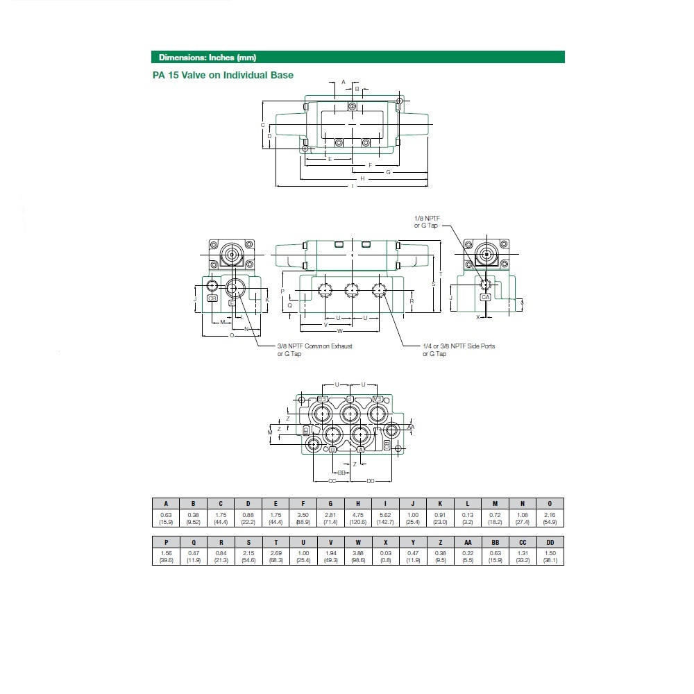 152JJ441O000000 NUMATICS/AVENTICS AIR-PILOT VALVE/BASE<BR>MK15 SERIES 4/2 DETENT 1/4" NPT