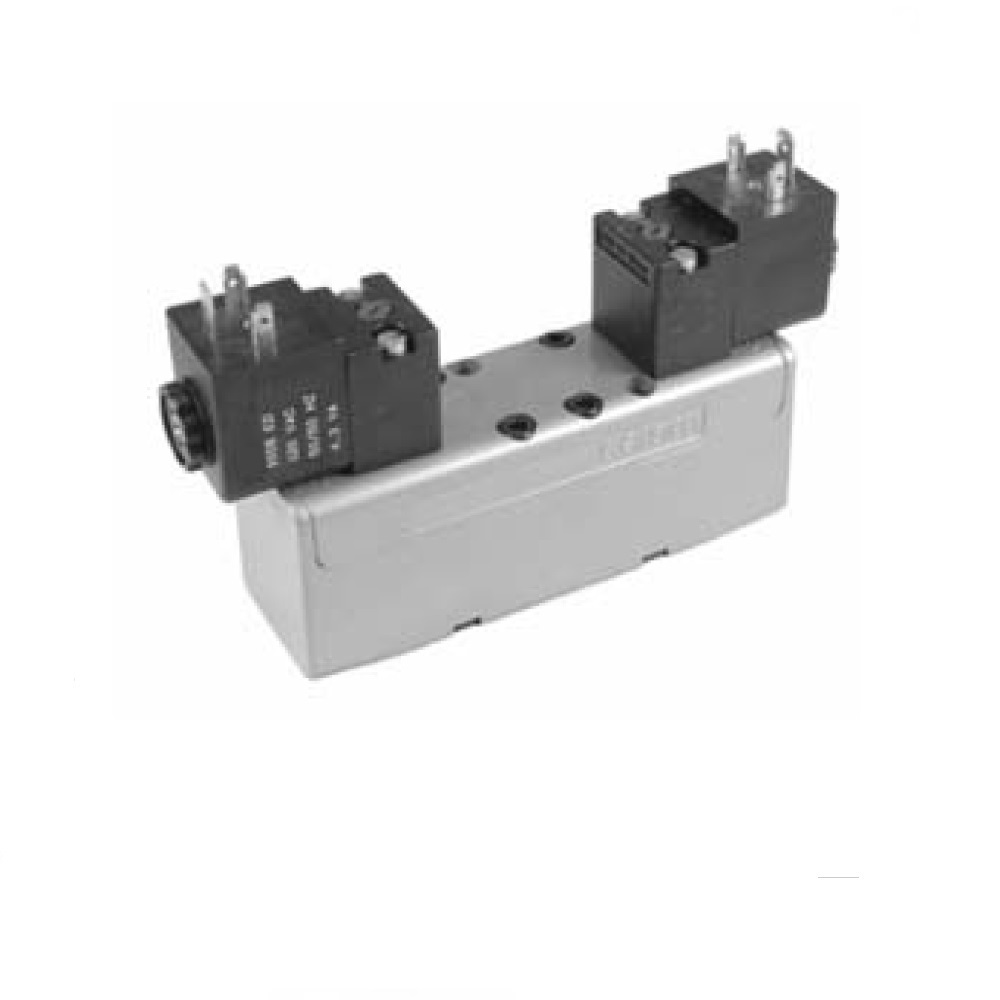 R432006058 NUMATICS/AVENTICS SOL-PILOT VALVE<BR>ISO2 5599/1 SERIES 5/3 OPEN CTR 120VAC, DIN PLUG