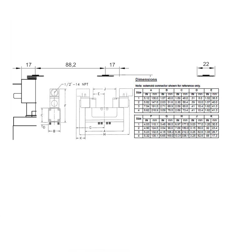 R432006060 NUMATICS/AVENTICS SOL-PILOT VALVE<BR>ISO2 5599/1 SERIES 5/3 OPEN CTR 24VDC, DIN PLUG