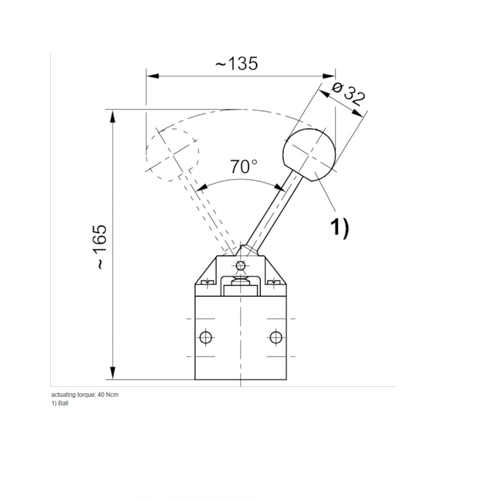 0820401005 NUMATICS/AVENTICS MECHANICAL VALVE<BR>AP SERIES 4/2 SPR RTN 1/4" G (HAND LEVER)