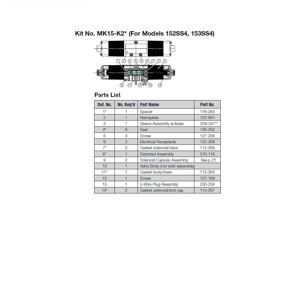 113-264 NUMATICS/AVENTICS VALVE PART<BR>MK15 SERIES BODY TO BASE GASKET