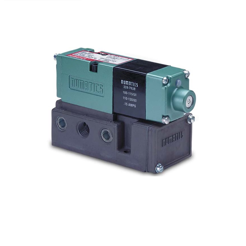 153SA43AM000061 NUMATICS/AVENTICS SOLENOID VALVE/BASE<BR>MK15 SERIES 4/2 SPR RTN 24VDC 3/8" NPT