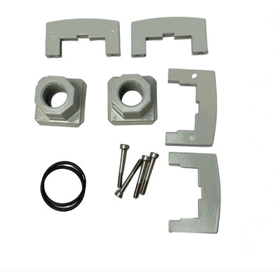 T652AT502468002 NUMATICS/AVENTICS FRL PART<BR>652 SERIES END PLATE KIT 1/2" G, W/CLAMPS, NBR SEALS