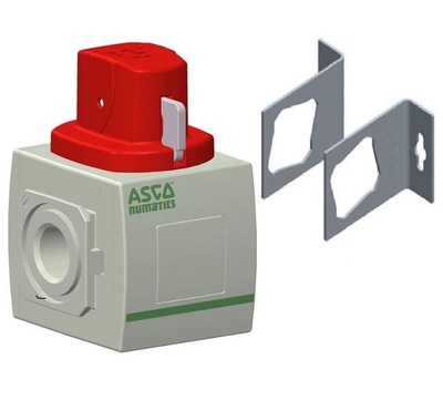NUMATICS/AVENTICS SHUT-OFF VALVE&lt;BR&gt;653 SERIES 2/2 1/2&quot; NPT, 3/8&quot; NPT EXHAUST, SIDE BRKS