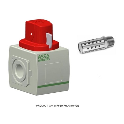 NUMATICS/AVENTICS SHUT-OFF VALVE&lt;BR&gt;653 SERIES 3/2 1/2&quot; NPT, 3/8&quot; NPT EXHAUST, MUFFLER