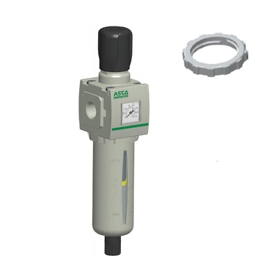 NUMATICS/AVENTICS PARTICULATE FILTER/REGULATOR&lt;BR&gt;652 SERIES 1/4&quot; NPT, 5MIC, 7-125PSI, PB W/BG, NO AD, PN, LP PSI GAUGE
