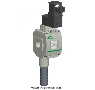 8652A6S830111F1 NUMATICS/AVENTICS SOLENOID SLOW START QUICK EXHAUST VALVE<BR>652 SERIES 3/2, 3/8" NPT, 24VDC, MUFFLER, 3 PIN M12, NO GAUGE PORT