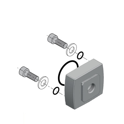 T652AT519954002 NUMATICS/AVENTICS FRL PART<BR>652 SERIES PANEL ADAPTER 1/2" NPT FKM SEALS