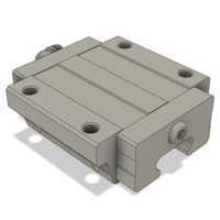 AIRTAC LOW PROFILE RAIL BEARING<br>LSD 20MM SERIES, HIGH ACCURACY WITH LIGHT PRELOAD (B), TOP MOUNTING FLANGE - NORMAL BODY