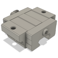 AIRTAC LOW PROFILE RAIL BEARING<br>LSD 20MM SERIES, HIGH ACCURACY WITH LIGHT PRELOAD (B), TOP MOUNTING FLANGE - SHORT BODY