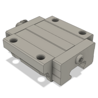 AIRTAC LOW PROFILE RAIL BEARING<br>LSD 20MM SERIES, HIGH ACCURACY WITH LIGHT PRELOAD (B), BOTTOM MOUNTING FLANGE - NORMAL BODY