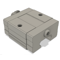 AIRTAC LOW PROFILE RAIL BEARING<br>LSD 20MM SERIES, HIGH ACCURACY WITH LIGHT PRELOAD (B), SQUARE MOUNT - SHORT BODY