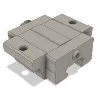 AIRTAC LOW PROFILE RAIL BEARING<br>LSD 25MM SERIES, HIGH ACCURACY WITH LIGHT PRELOAD (B), TOP MOUNTING FLANGE - SHORT BODY