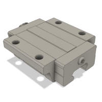 AIRTAC LOW PROFILE RAIL BEARING&lt;br&gt;LSD 25MM SERIES, HIGH ACCURACY WITH LIGHT PRELOAD (B), BOTTOM MOUNTING FLANGE - NORMAL BODY
