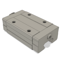 AIRTAC LOW PROFILE RAIL BEARING<br>LSD 25MM SERIES, HIGH ACCURACY WITH LIGHT PRELOAD (B), SQUARE MOUNT - NORMAL BODY