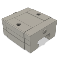 AIRTAC LOW PROFILE RAIL BEARING<br>LSD 35MM SERIES, HIGH ACCURACY WITH LIGHT PRELOAD (B), SQUARE MOUNT - SHORT BODY