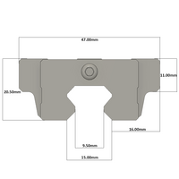 LSH15BK-F1N-N-D-M4 AIRTAC PROFILE RAIL BEARING<br>LSH 15MM SERIES, NORMAL ACCURACY WITH NO PRELOAD (D) STANDARD, TOP MOUNTING FLANGE - NORMAL BODY