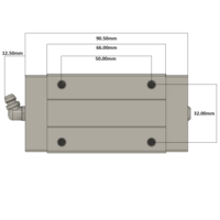 LSH20BK-HL-H-B-M6 AIRTAC PROFILE RAIL BEARING<br>LSH 20MM SERIES, HIGH ACCURACY WITH LIGHT PRELOAD (B), SQUARE MOUNT - LONG BODY