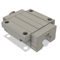 AIRTAC PROFILE RAIL BEARING&lt;br&gt;LSH 25MM SERIES, HIGH ACCURACY WITH LIGHT PRELOAD (B), BOTTOM MOUNTING FLANGE - NORMAL BODY