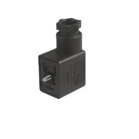 CANFIELD SOLENOID VALVE CONNECTOR&lt;BR&gt;FORM B IND 2+G PG9 CG FW 6-48VAC/DC (BK) (25 PC&#39;S)