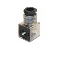CANFIELD SOLENOID VALVE CONNECTOR<BR>FORM A DIN 3+G PG11 CG FW LED/MOV, 6-48VAC/DC (BK)
