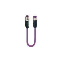LUMBERG PROFIBUS / PROFINET CORDSET&lt;BR&gt;5 PIN M12 M/F STR 10M PUR PU