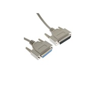 MENCOM CORDSET&lt;BR&gt;25 PIN SUB-D MALE STR 6&#39; PVC GY 24AWG