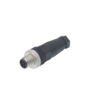 HIRSCHMANN CIRCULAR CONNECTOR<BR>4 PIN M12 MALE STR FW PG7 CG 250VAC/DC