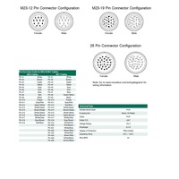 CC1905MI0CE19000 NUMATICS/AVENTICS CORDSET<BR>19 PIN M23 M/F STR 5M PUR BK 22AWG 150VAC/DC